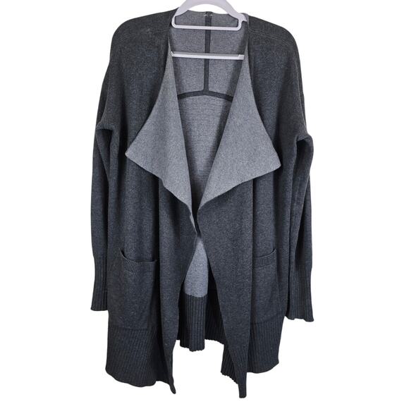 Lululemon Still Lotus Wrap Reversible Long Sleeve Cardigan Sweater 8 - Picture 1 of 6